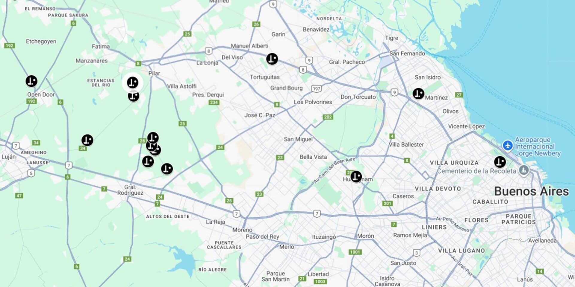mapofpoloclubs Polo in Buenos Aires: Map of Polo Clubs & Season Highlights