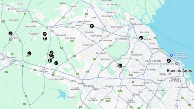 mapofpoloclubs Polo in Buenos Aires: Map of Polo Clubs & Season Highlights